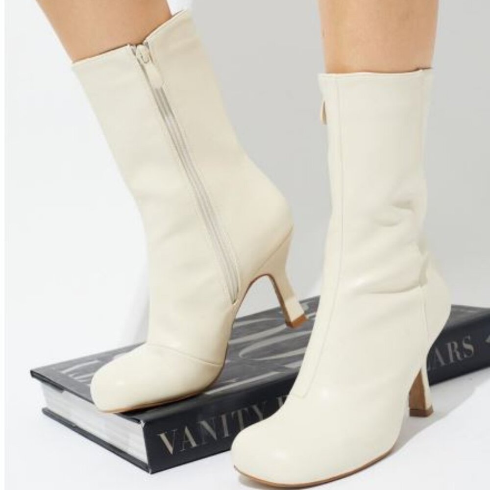 Off White heel booties Rich Life
